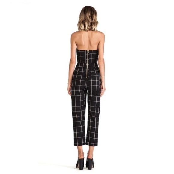 Shona Joy Paralleled Jumpsuit Plaid Check‎ Bustier - Picture 4 of 11